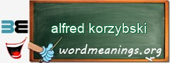 WordMeaning blackboard for alfred korzybski